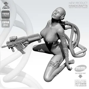 124 статуэтка в виде Наборы полицейский смолы будущее боевой Солдат модель самодельный TD-202030