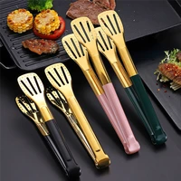 stainless steel bbq grilling tong cake pastry clip non slip cooking salad food clamp barbecue meat tools kitchen accessories