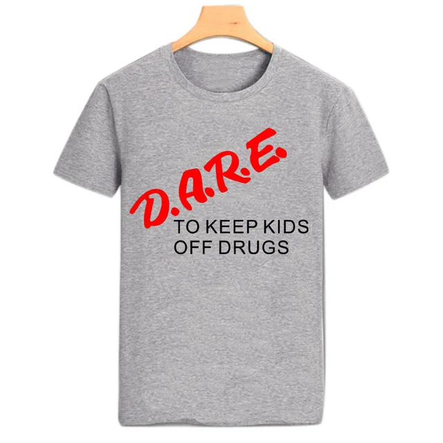 Dare To Keep Kids Off Drugs футболка стойкая к лекарствами милитари брендовая хлопковая