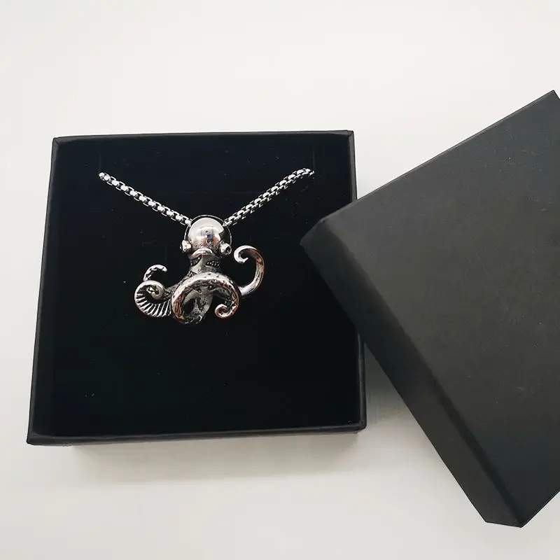 2019 Новый осьминог мужские животные рокер панк хип хоп из нержавеющей стали кулон