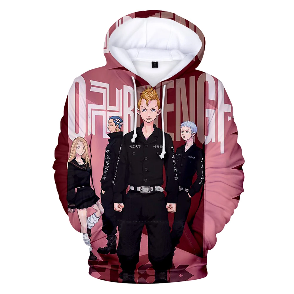 Толстовка с капюшоном и длинным рукавом для мужчин женщин милая аниме Токио