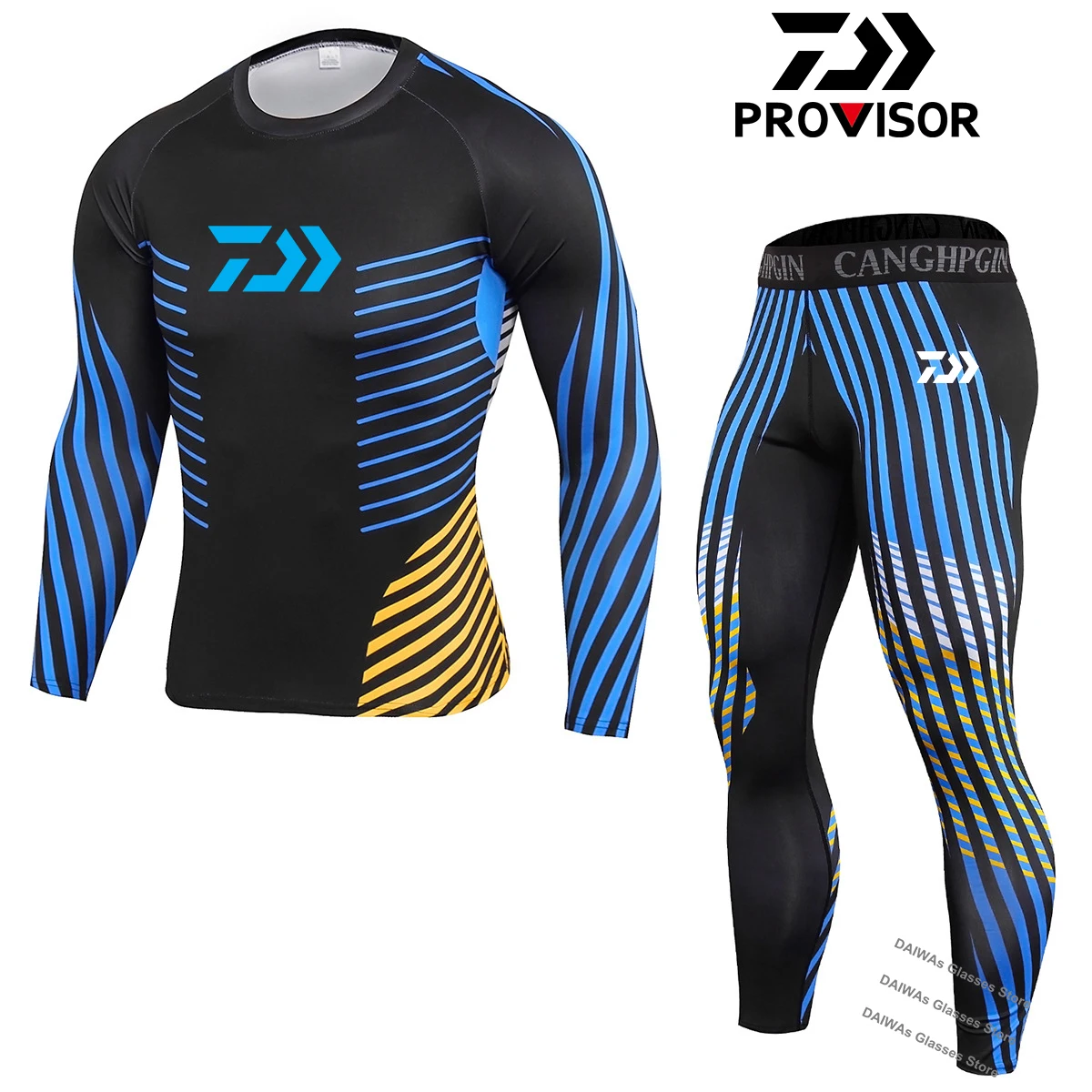

2021 New Long sleeve Daiwa Fishing Clothes Sets Men Outdoor Sports Breathable Quick Dry Anti UV 40+ Fishing Jersey Fishing Pants
