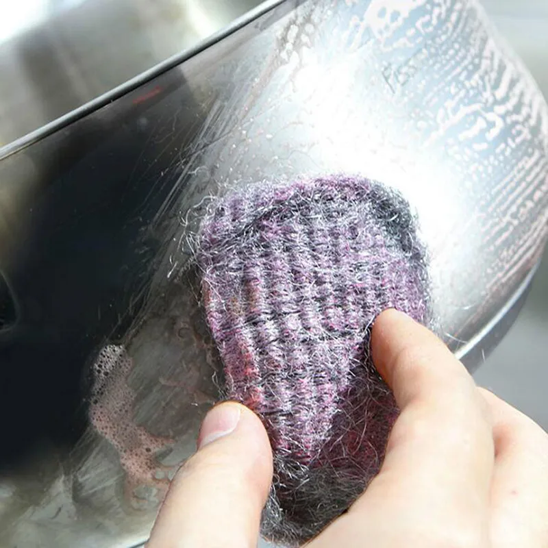 Скруббер кухонная посуда инструменты для чистки проволочных шариков горшок