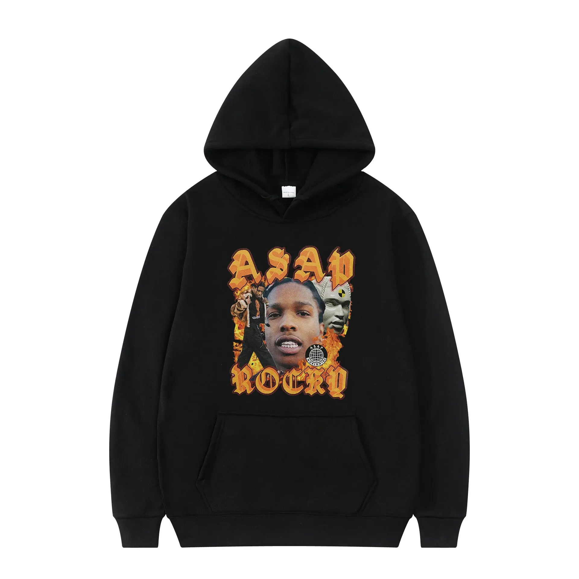 

Popular New Style Clothing Asap Rocky Tops Comfortable Hoodies Fashion Casual Cotton Fashion Vintage Long Sleeves Men streetwear