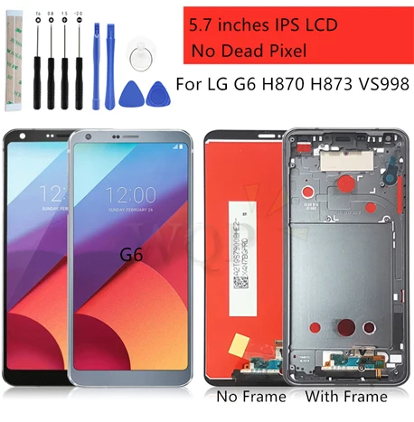 Для LG G6 стеклянная задняя крышка батарейного отсека чехол для задней панели Корпус дверные замки для LG G6 H870 H871 H872 H873 H870K LS993 US997 VS988 ремонт Запчасти