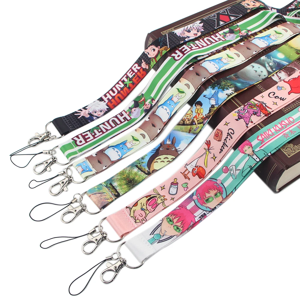 

JY284 Anime Full-time hunter Lanyards for Key Neck Strap Cartoon Cat lanyard card Holder Keychain Badge Holder DIY Hang Rope