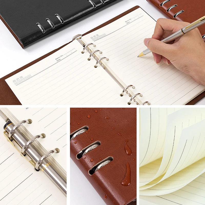 Ноутбук искусственная кожа A5 A6 спиральный блокнот планировщик органайзер