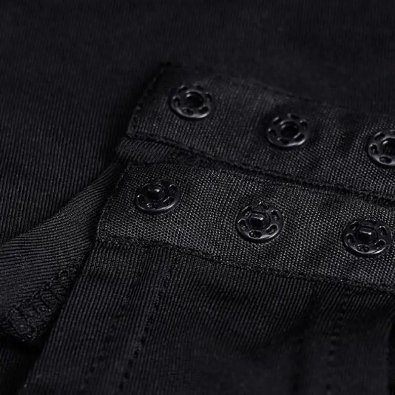 Соблазнительное боди с пышными длинными рукавами черное Сетчатое для женщин