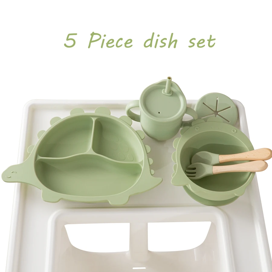 Newly Designed Weaning Feeding Children's Tableware Kawaii Shape Baby Sucker Food Plates Bowls Drinking Mug Snack Cup Stuff | Мать и