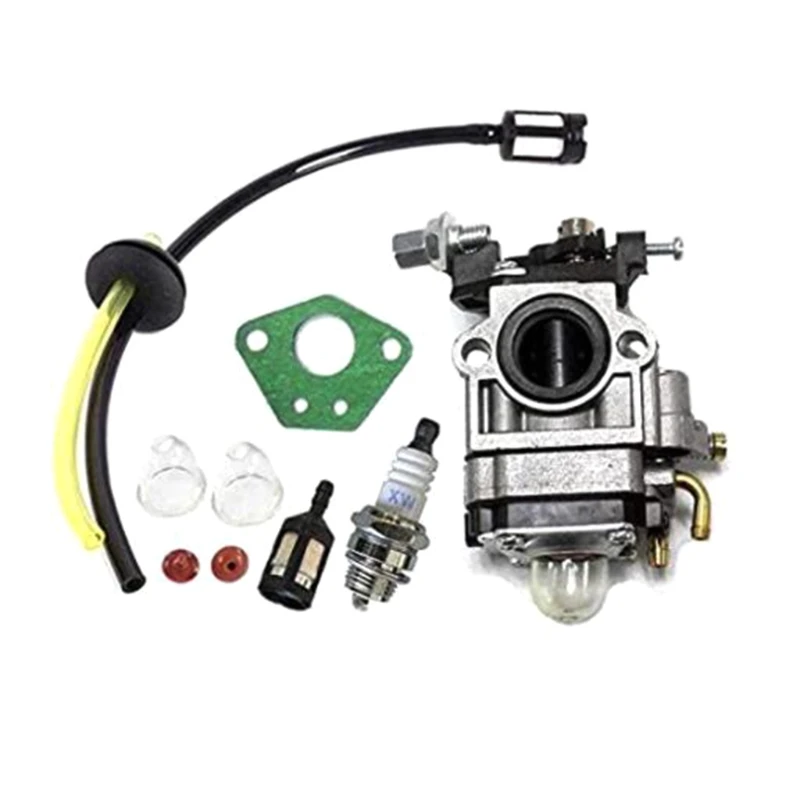 

Carburettor Kit for 52cc 49cc 43cc Brush Cutter with Seal Hose Spark Plug Petrol Filter Y5JA