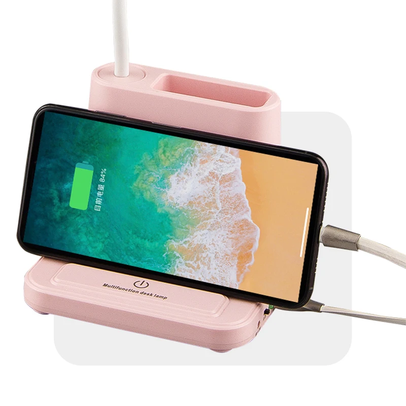 USB Перезаряжаемый Светодиодный настольный светильник с сенсорным затемнением