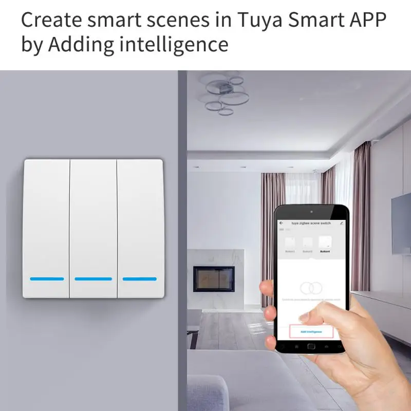 Tuya Zigbee Wall Smart Life APP WiFi Push Switch Light 1/2/3 Gang Button Timer Module For Devices With Alexa Google | Электроника
