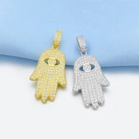 hip hop full d color moissanite palm pendant 925 sterling silver fine jewelry iced out palm hiphop pendant for women men gift