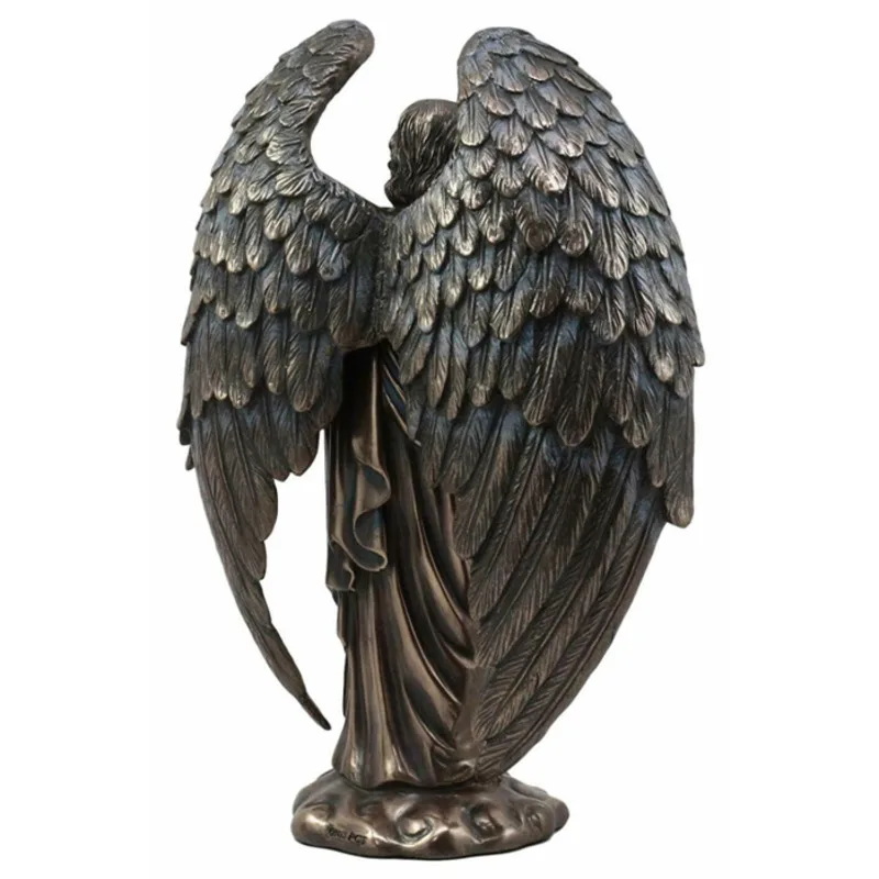

Resin Decorative Ormament Living Room Decoration Angel with Sword Serpent Big Wings Angel Statue Resin Statues Home Decoration