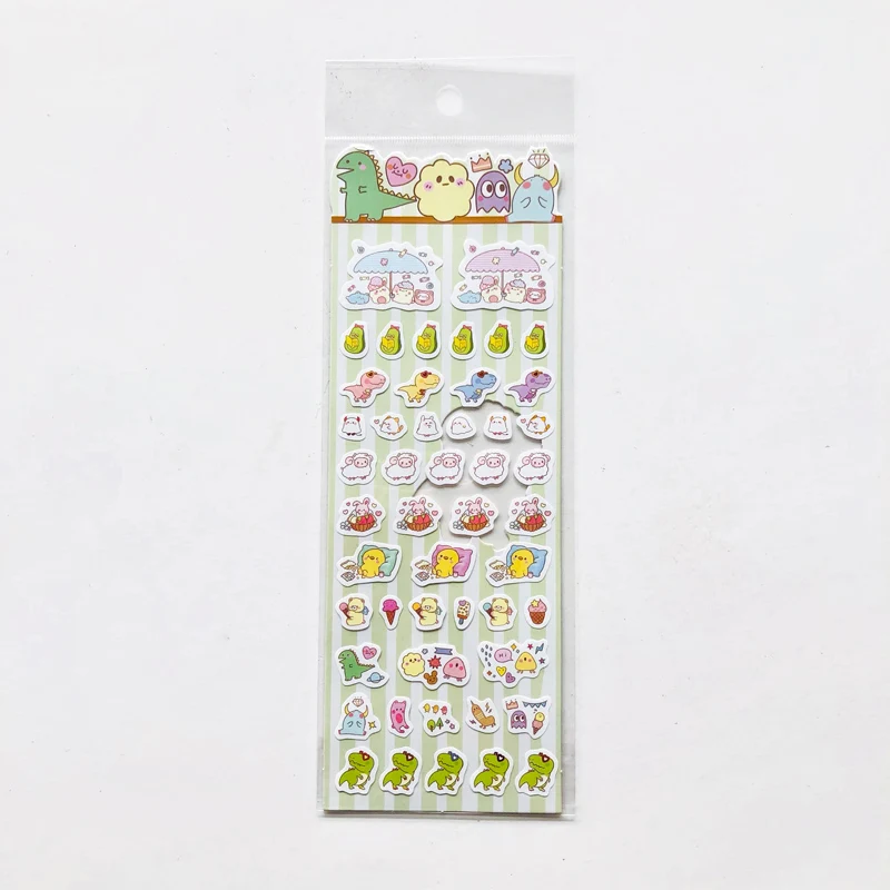 

1 Sheet Cute Animals Cat Bear Sheep Mini Decorative Sticker for Book for Nails