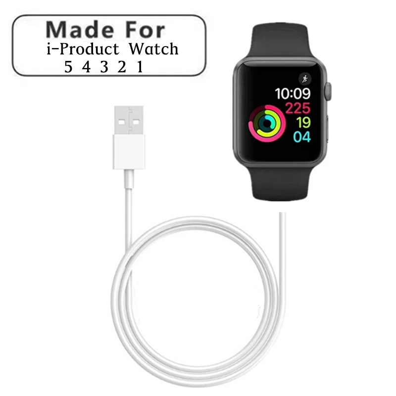 Беспроводной зарядный кабель для iWatch Series 4 3 2 1 USB Магнитный фута метр Apple Watch