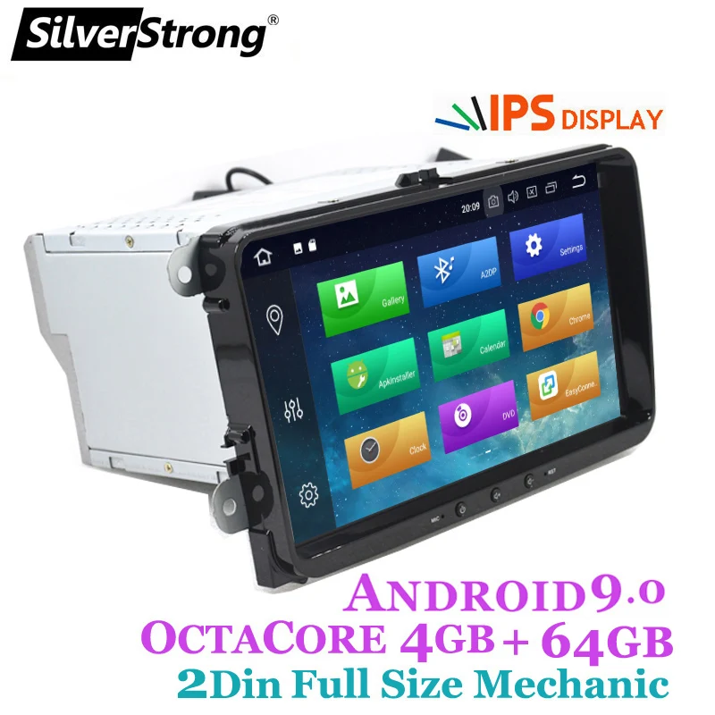 SilverStrong 2Din Android9.0 IPS Passat радио стерео для Volkswagen Golf6 Golf5 Стерео GPS Skoda Octavia 901|passat radio|passat