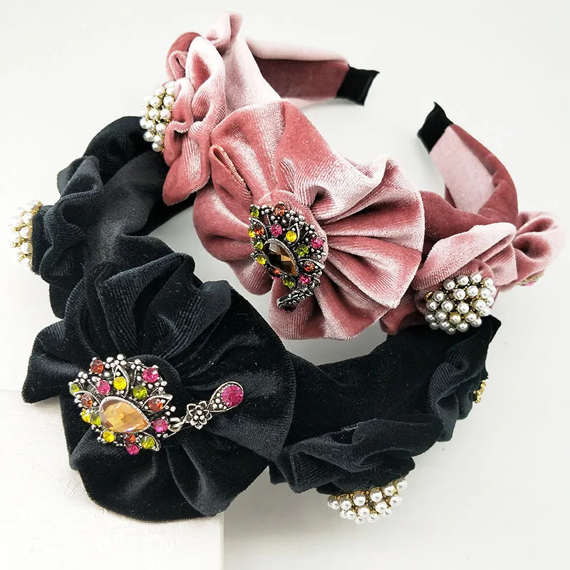 Осенние большие повязки на голову для женщин аксессуары волос свадебная корона