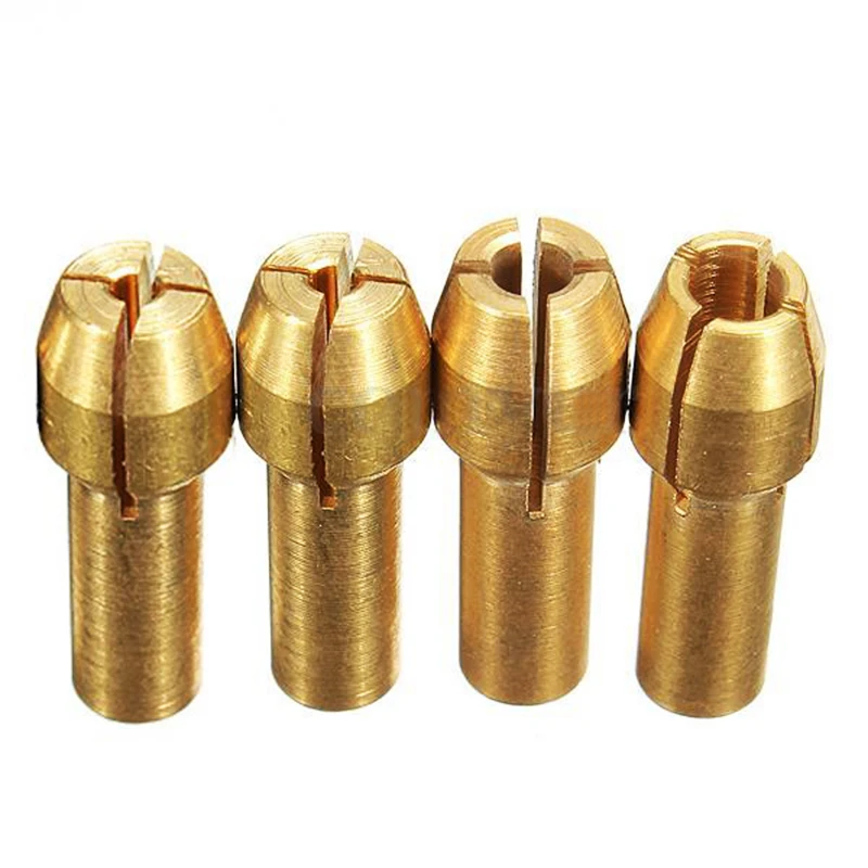 GTBL 4pcs Rotary Multi Tool Collet Nut Kit Set for 0.8/ 1.6/ 2.35/ 3.2MM | Инструменты