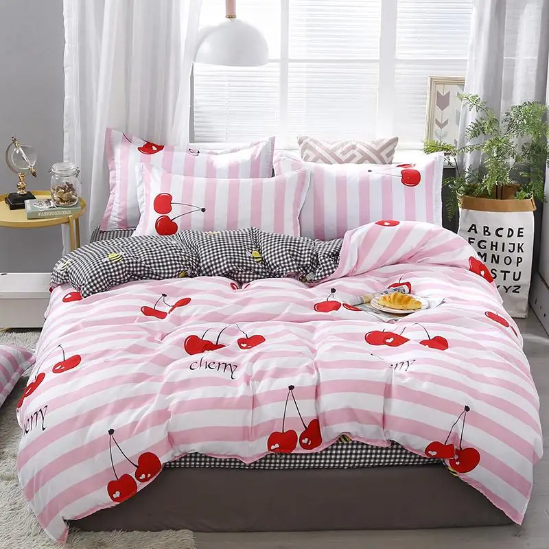 Комплект постельного белья из 56 предметов пододеяльник с рисунком розового кота