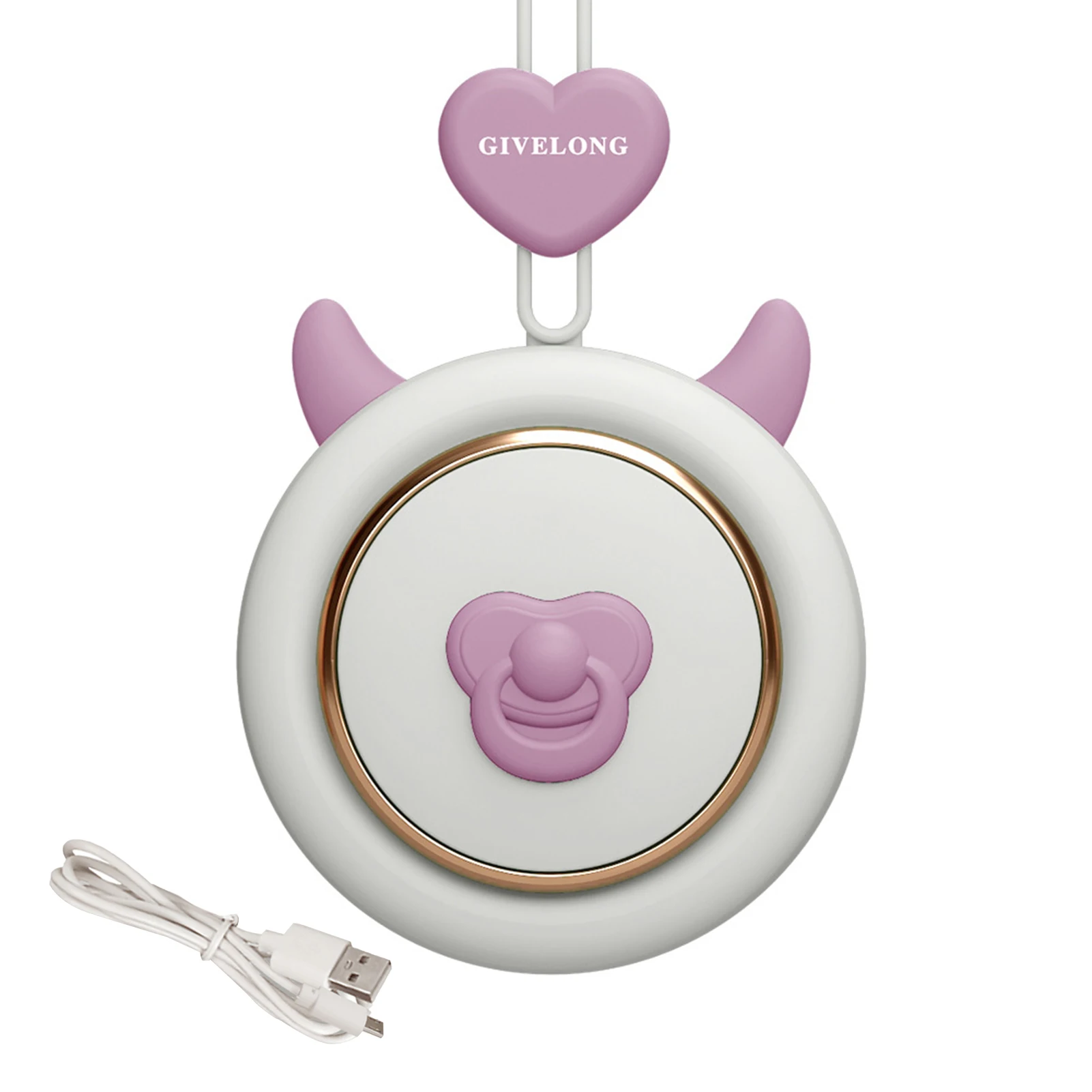 Электрический вентилятор безопасный пластиковый безлопастный мини USB для