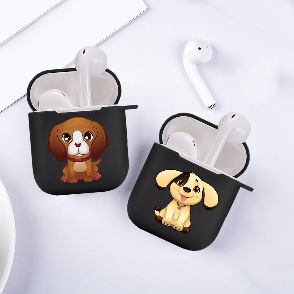 

Silicone cover for Airpods 1/2 Earphone Cartoon cute animal hand drawn dog Fundas Airpods Case Air Pods Charging Box Bags etui