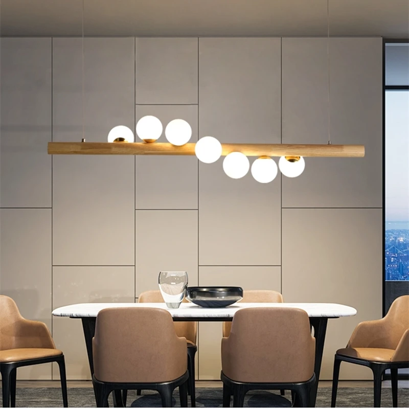 Kopen Massief Houten Magic Bean Hanglampen Moderne Nordic Eenvoudige Eetkamer Coffee Shop Bar Led G4 Lamp Thuis Opknoping Lamp Armatuur