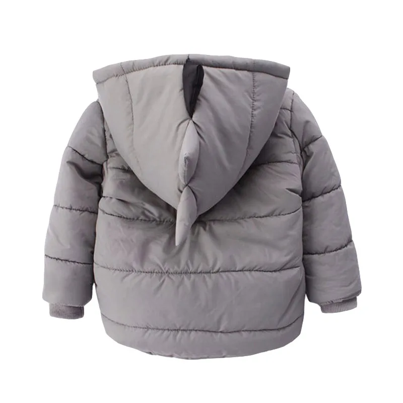 Куртка с капюшоном для мальчиков теплая хлопковая куртка мехом и Осень зима