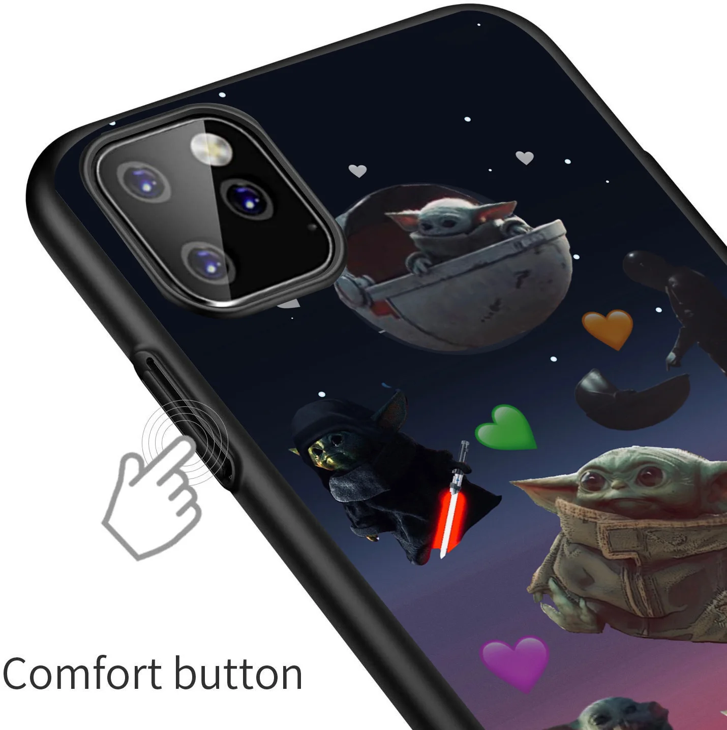Милый милый чехол для телефона с изображением Йоды iPhone x XR Xs Max 8 7 6 Plus 11 pro max мягкий