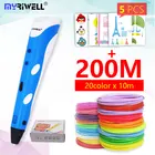 3d-ручка Myriwell, RP-100A пла, 1,75 мм, abs-волокно, 3d-ручка с рисунком, инструмент для рисования для детей, подарок на день рождения