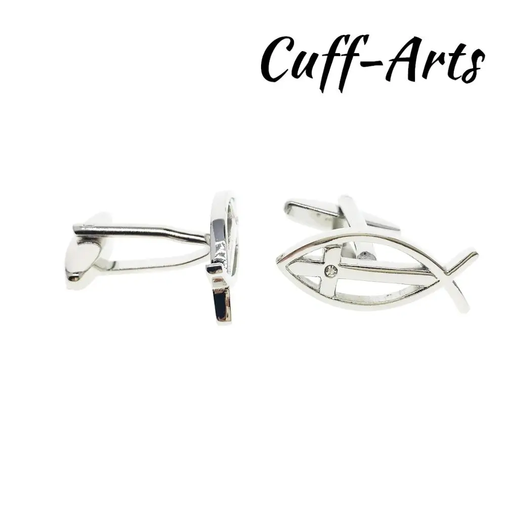 Запонки для мужчин христианские иктусы религиозные Подарки Gemelos Gemelli Spinki от