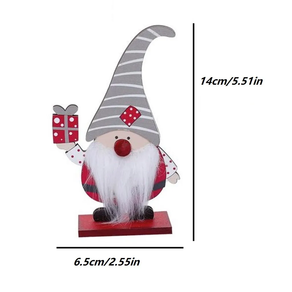 Новинка 2020 Рождественская деревянная кукла без лица украшения лес старик