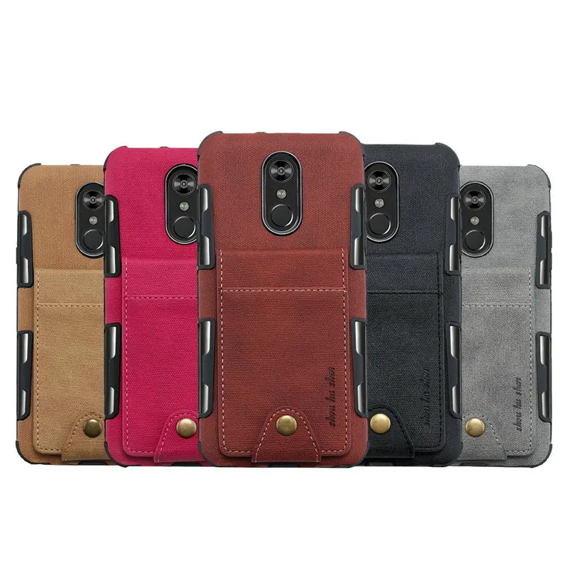 Для LG V30 чехол из ткани TPU Coque Fundas Etui для LG Stylo 4 Чехол LG Q Stylo 4 отделения для карт задняя крышка на LG V30 Stylo4 тканевый чехол
