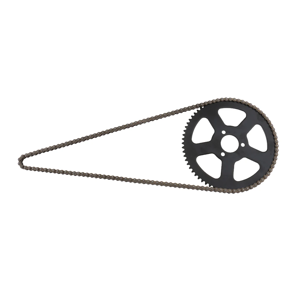 

2x25H 68T 68 Tooth Rear Sprocket + Chain for 49cc 2 Stroke Mini Pocket Bike