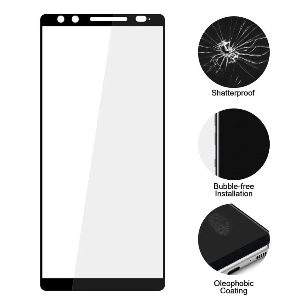 3D чехол с полным покрытием из закаленного стекла для HTC U11 U12 PLUS U12S полная защита