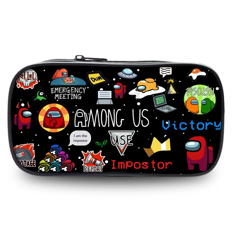 

Among US Large Capacity Pencil Cases Bags Pouch Creative Pen Box Case School Office Stationary Supplies Makeup Bags