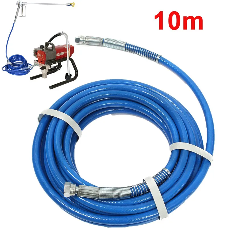 1 шт. труба высокого давления 10 м/13 м/15 м 5000psi безвоздушный шланг для краски 50' x 1/" распылитель безвоздушный шланг для распыления пистолет-опрыскиватель воды - Цвет: 10m