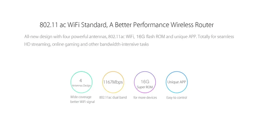 Xiao mi Wi-Fi роутер 3g 1167 Мбит/с 2,4 ГГц 5 ГГц двухдиапазонный 128 МБ rom Wi-Fi 802.11ac четыре мощных антенны с высоким коэффициентом усиления