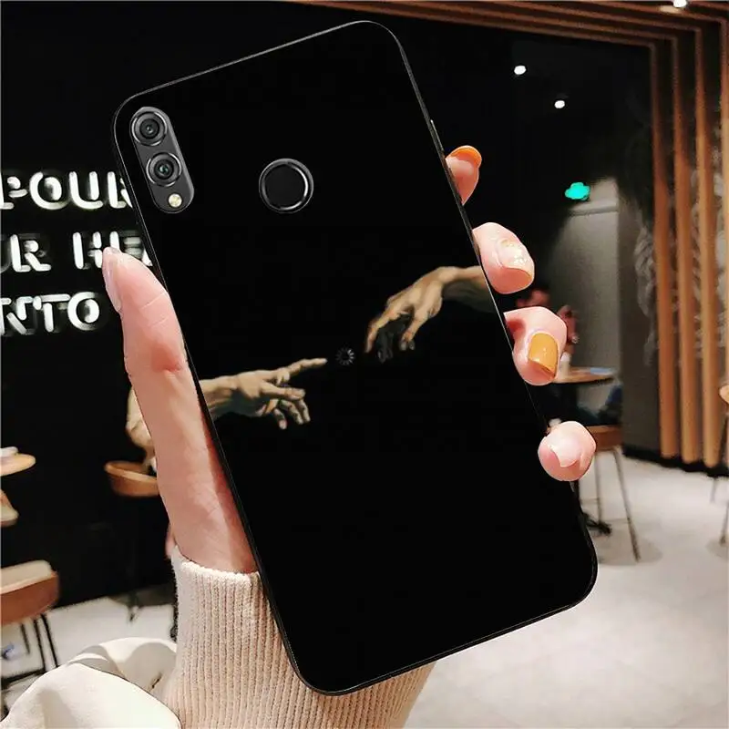 

Mona Lisa Art David lines Phone Case For Huawei Honor 7A 8X 9 10 20lite 10i 20i 7C 8C 5A 8A Honor Play 9X pro Mate 20 lite