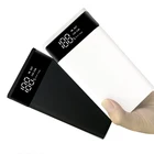 Корпус внешнего аккумулятора с цифровым дисплеем, Micro Type-C, для самостоятельной сборки, чехол для аккумулятора 6x18650, Внешнее зарядное устройство, 2 выхода USB