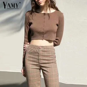 Белый черный кардиган kawaii, Укороченный кардиган, Женский вязаный укороченный свитер в Корейском стиле, женские сексуальные свитера, Милый Винтажный осенний 2020