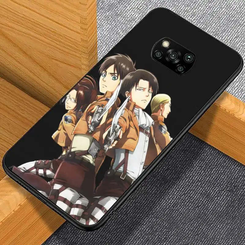 

Attack On Titan Anime Phone Case For Xiaomi Mi Redmi Note 7 8 9 pro 8T 9T 9S 9A 10 Lite pro