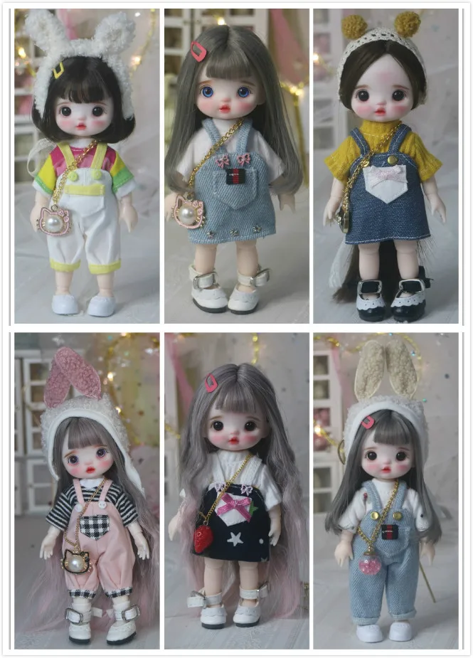 Шарнирная кукла SD BJD blyth ручная для макияжа 17 см как holal с одеждой | Игрушки и хобби