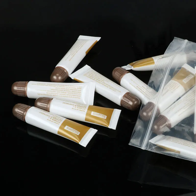 100pcs Tattoo Vitamin A D Aftercare Cream Gel Healing Eyebrow Lip Anti Scar Preserve Natural Permanent Makeup Care Ingredient