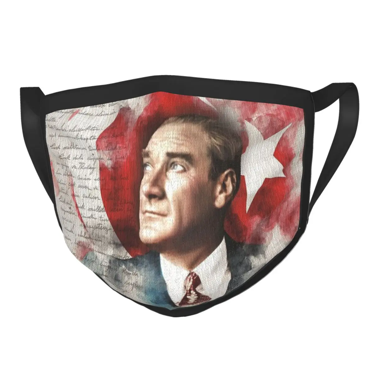 Многоразовая маска для лица Ataturk с турецким флагом против смога из Турции