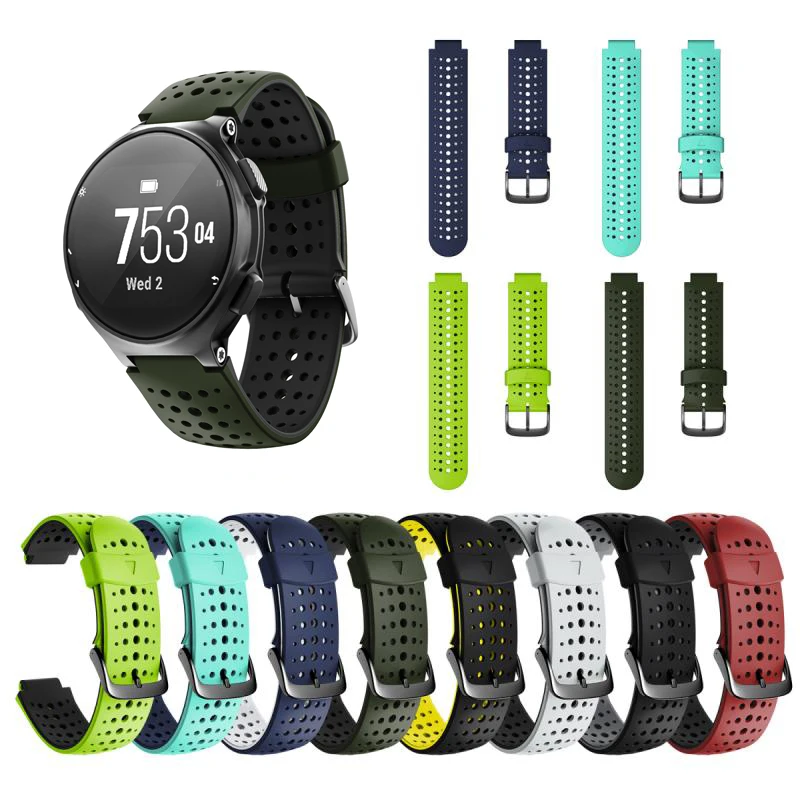 Ремешок силиконовый для наручных часов Garmin Forerunner 230 / 235 220 620 630 735XT - купить по