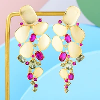 blachette elegant charms dangle earrings trendy color zircon for women wedding engagement party daily indian jewelry girls gitt