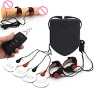 Биполярное кольцо для пениса с двойным электрошоком, массажное кольцо для физиотерапии, удлинитель мужского пениса, секс-игрушка