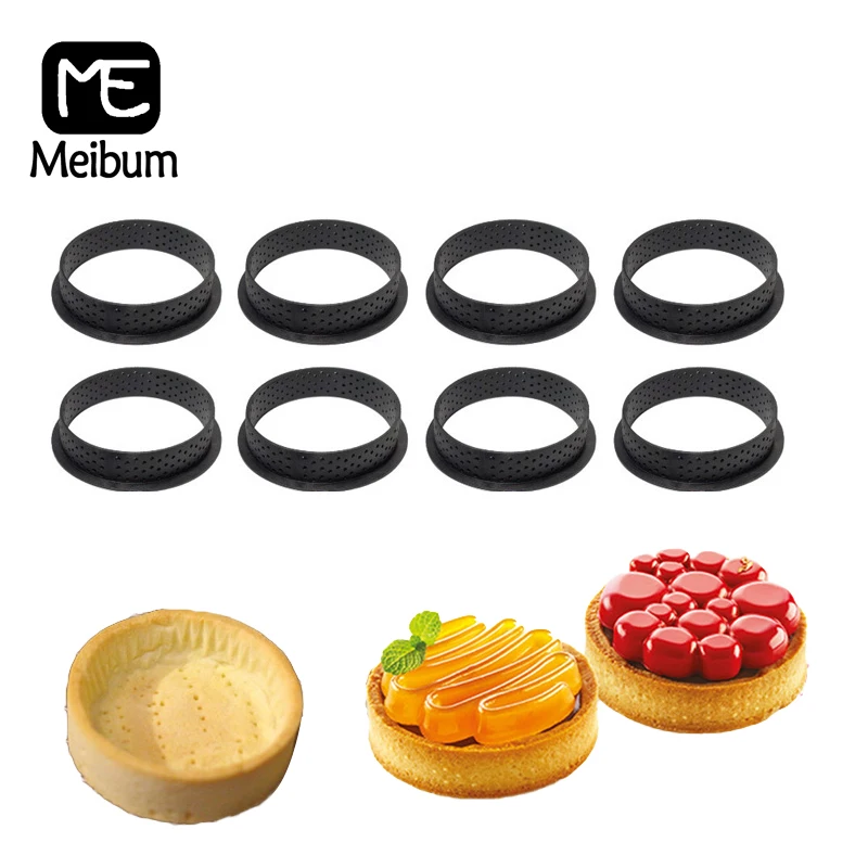 Meibum пластиковое ПЕРФОРИРОВАННОЕ Tart кольцо костюм французский десерт Форма яйцо Tart форма фруктовый торт печенье украшения кухонные принадлежности для выпечки