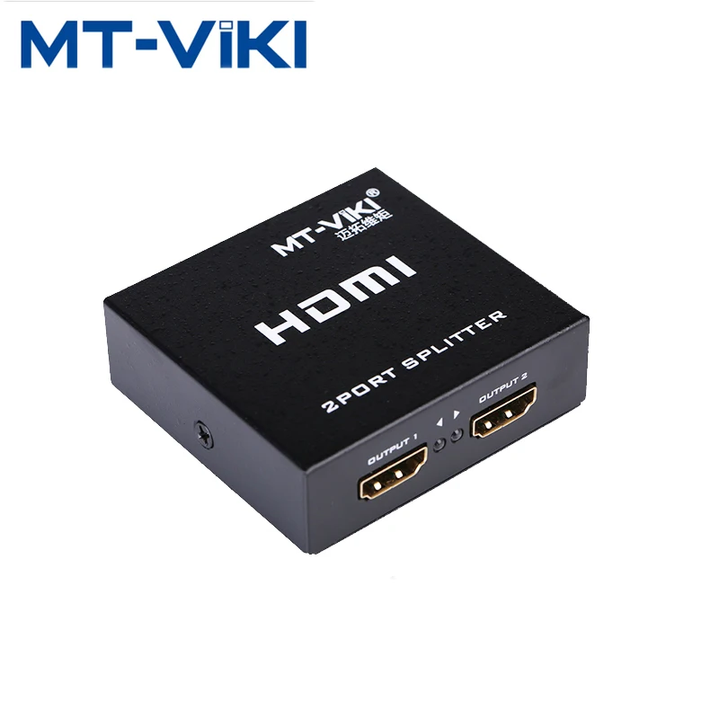 MT-VIKI HDMI-совместимый сплиттер HD видео дистрибьютор 1x2 1080P 3D 1 вход 2 выхода 5 в 1A